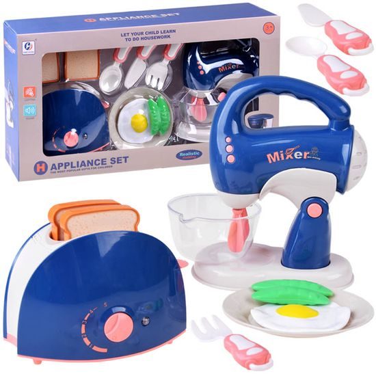 Dětský toustovač a mixér na baterie Blender Kitchen Set