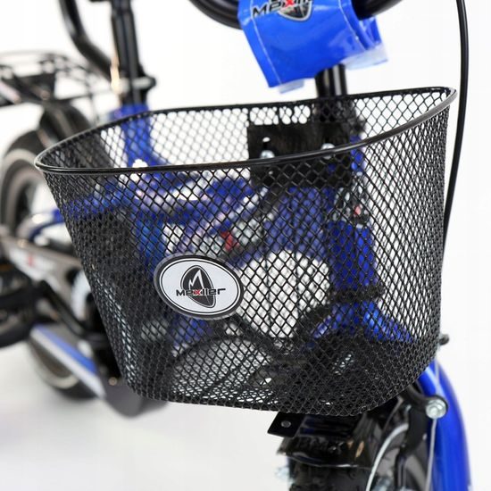 Dětské kolo Mexller BMX s vodící tyčí modré 12"