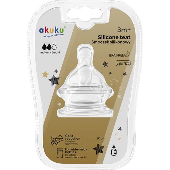 Náhradní silikonová savička 3M+ Akuku