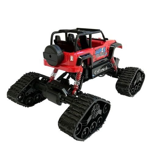 Auto na dálkové ovládání 4x4 s výměnnými koly Super Climber 1:18 červené