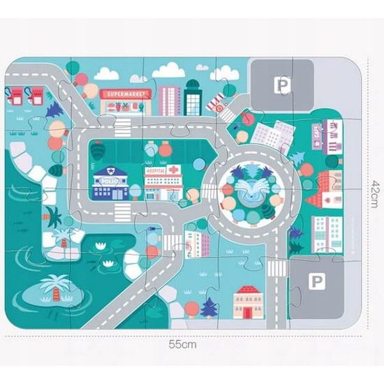 Doris sada dřevěných kostek 115 ks v Městečko