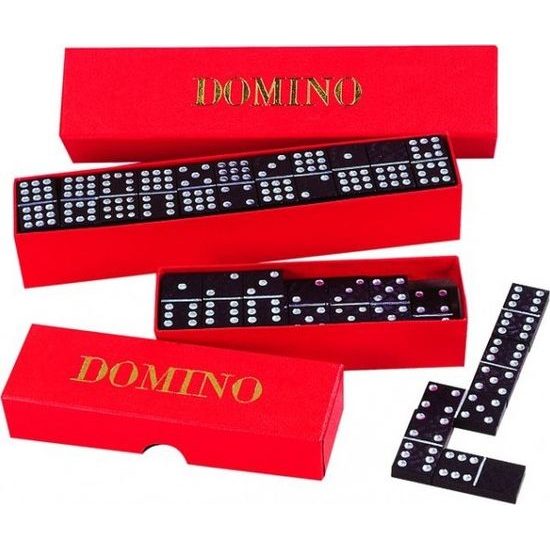 Dřevěné Domino společenská hra 28ks
