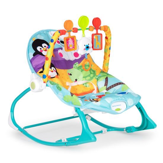 Ecotoys kojenecké lehátko 3v1 s vibracemi Baby Calm modré