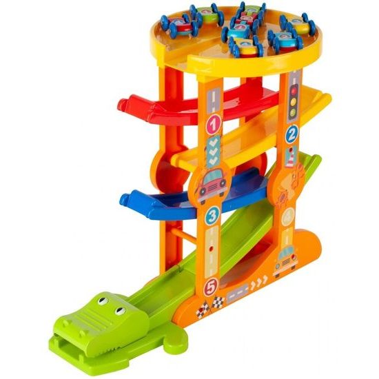 Skluzavka se 6 autíčky Krokodýl