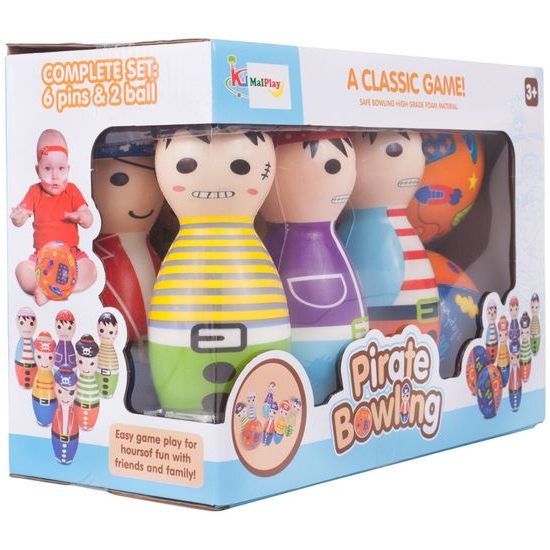 Dětské pěnové kuželky Pirate Bowling