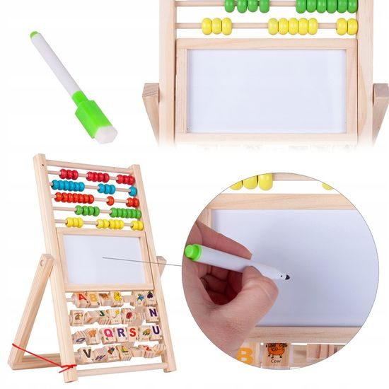 Oboustranná kreslící tabule s počítadlem Alfabet