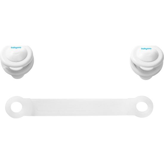 BabyOno pojistky na šuplíky a ledničky 2 ks bílá