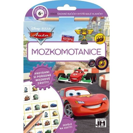 Mozkomotanice s tužkou Auta/Cars