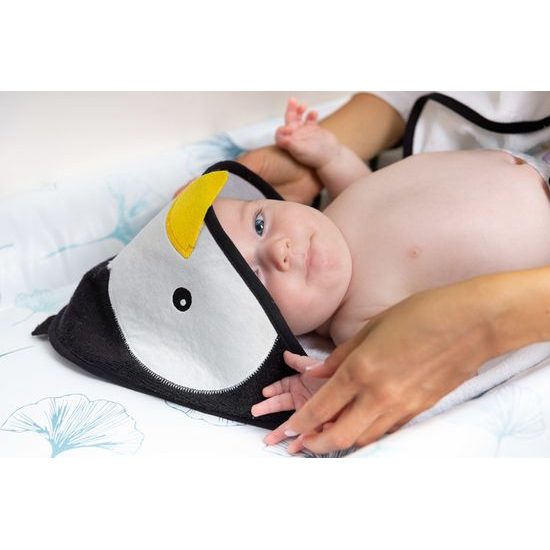 Dětská osuška Sensillo Water Friends 100x100 cm grey bear