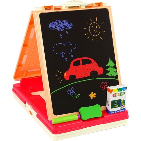 Multifunkční oboustranná tabule se stolem 3v1