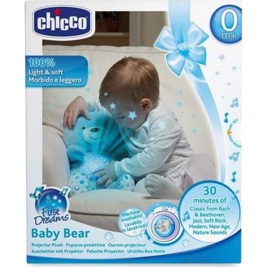 Chicco medvídek s projektorem modrá