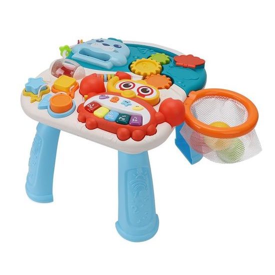 Haunger chodítko 2v1 s hracím stolečkem Active Table modré