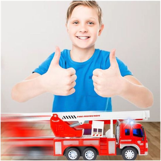 Dětské požární auto se světly a zvuky City Service 1:16