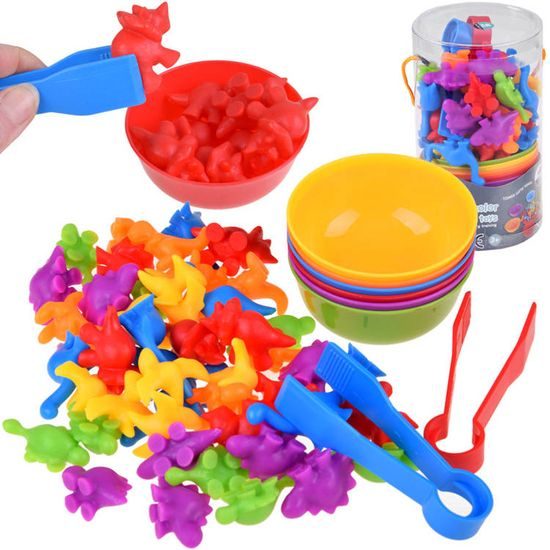 Dětská ukládačka Veselí dinosauři 48 kusů