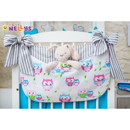 Baby Nellys Baby Nellys Mega sada Be LOVE - Modrá/šedá - Sovičky