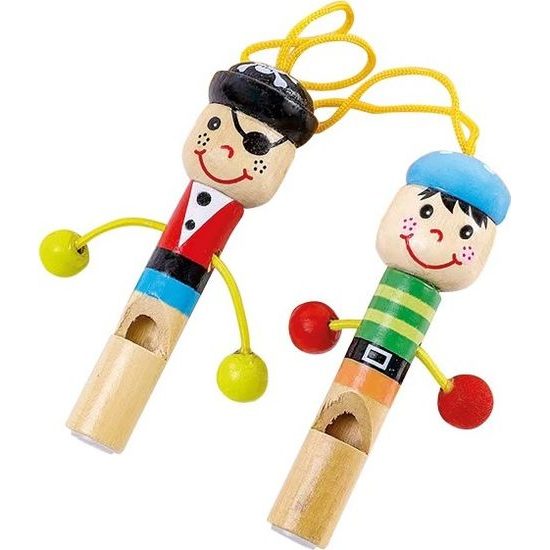 Dřevěná píšťalka panáček s poutkem