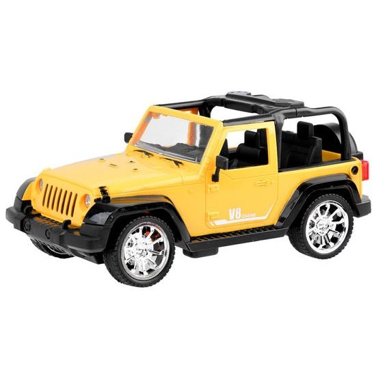Terénní auto na dálkové ovládání Jeep Engine V8 1:16 žlutý