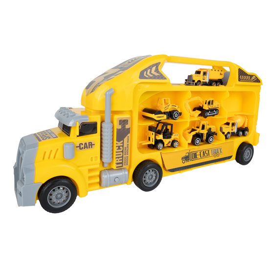 Nákladní auto se 6 stavebními kovovýmí stroji Metal Truck