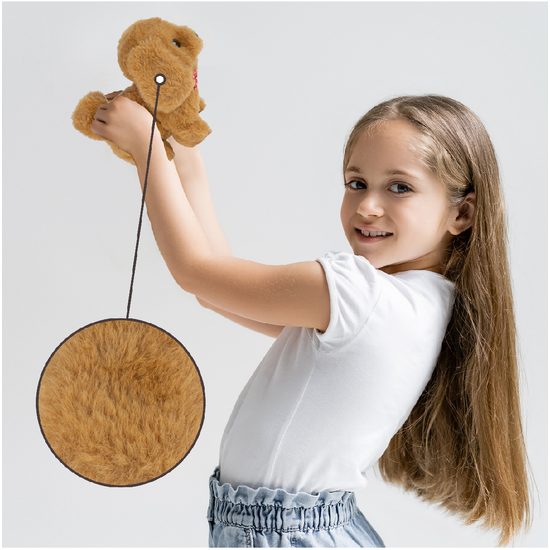 Štěkající plyšový pejsek s vodítkem Plush Pet