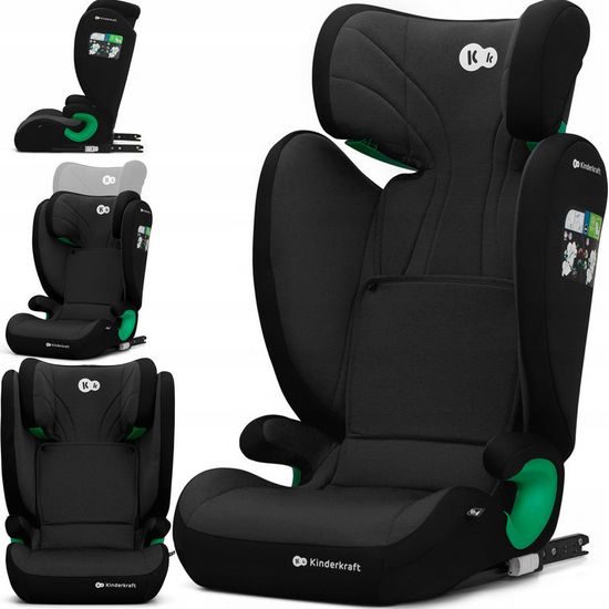 Autosedačka Kinderkraft Junior FIX 2019 Isofix black