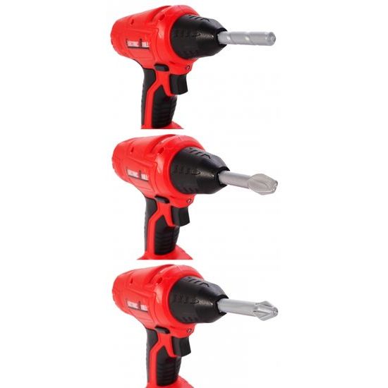 Dětská vrtačka na baterie s brýlemi Little Kraftsman