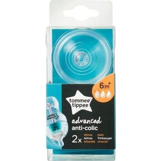 Tommee Tippee Náhradní savičky anti-colic rychlý průtok 6m+