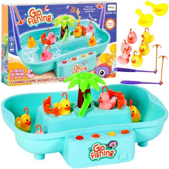 Dětská hra lovení kačenek na baterie Duck Fishing