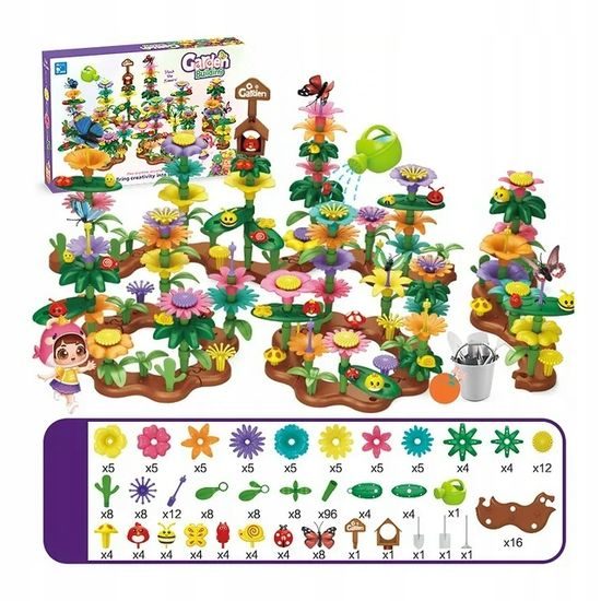 Doris dětská stavebnice zahrádka Garden Building 274 dílů
