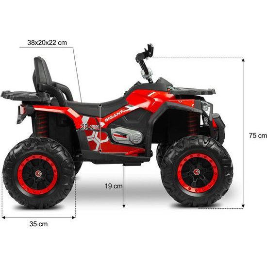 Dětská elektrická čtyřkolka Gigant - modrá