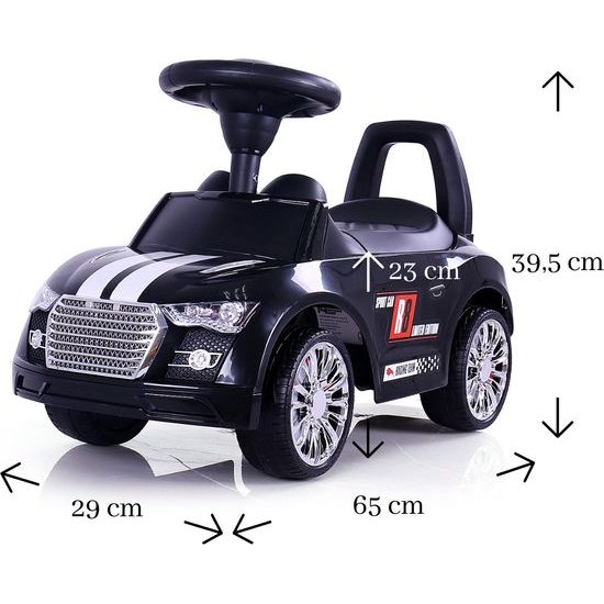 Dětské odrážedlo Milly Mally Racer black