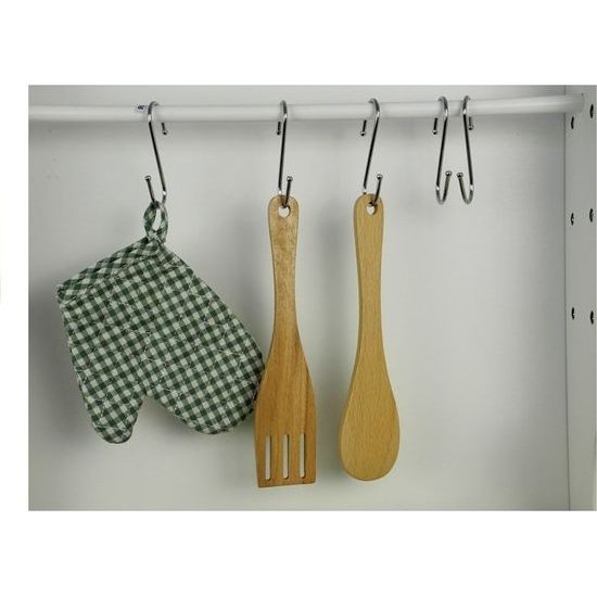 Dětská dřevěná kuchyňka - bílo/zelená