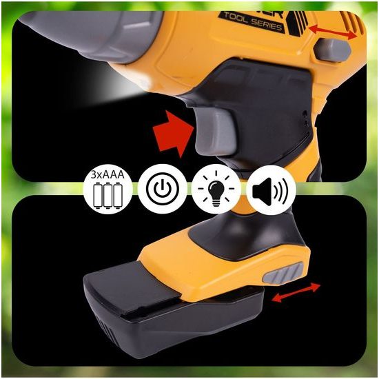 Dětské nářadí s vrtačkou na baterie v kufříku Power Tools