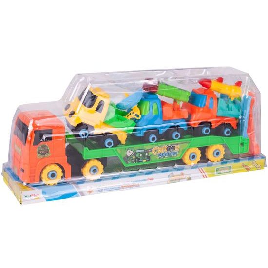 Šroubovací nákladní auto se 3 autíčky Cartoon Vehicle