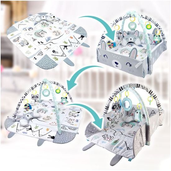 Hrací deka 3v1 se 20 míčky Zajíček