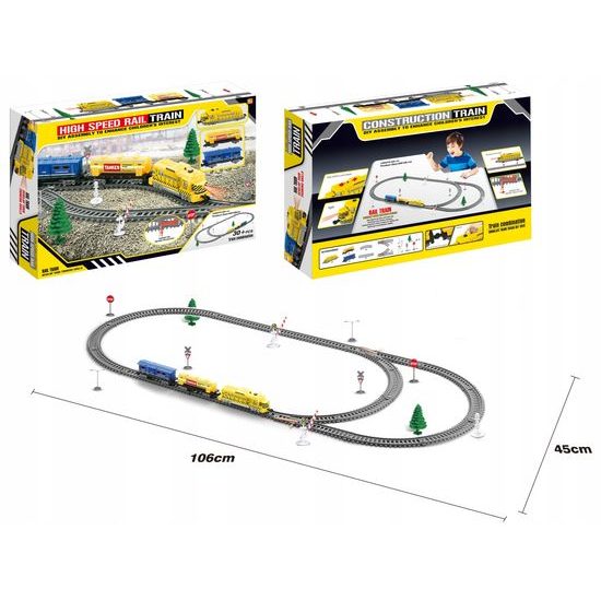 Doris dětská vláčkodráha na baterie se světlem High Speed Train