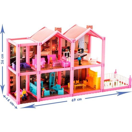 Domeček pro panenky s příslušenstvím Loving Family 136 součástí