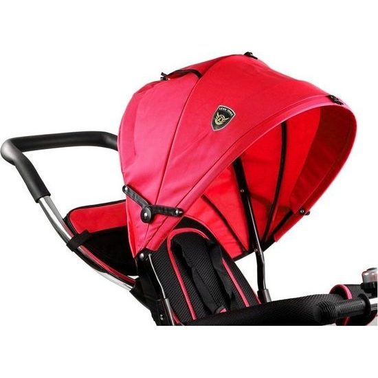 Majlo Toys multifunkční tříkolka s nafukovacími koly PRO500 červená