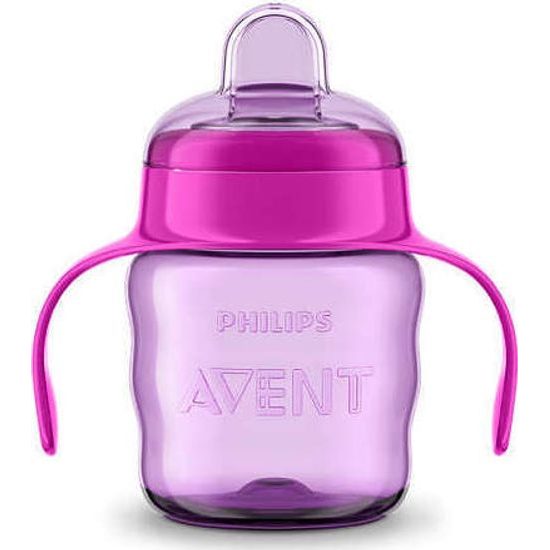 Philips AVENT Hrneček pro první doušky Classic 200 ml s držadly dívka