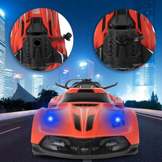 Autíčko na dálkové ovládání s kouřovým efektem Speed X 1:20 červené