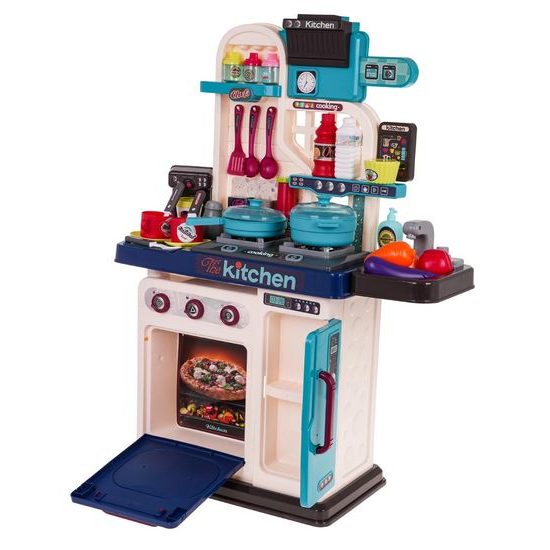 Dětská kuchyňka se zvuky, světlem a tekoucí vodou - 53 součástí