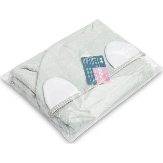 Dětské koupelové pončo, šedá