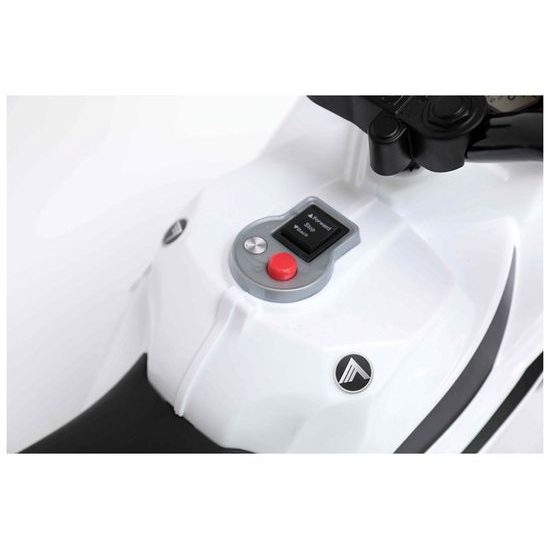 Dětská elektrická tříkolka Future Police bílá