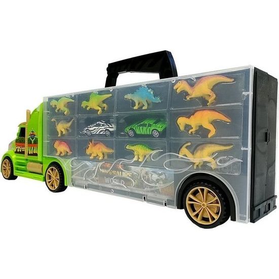 Kamionový transportér s dinosaury