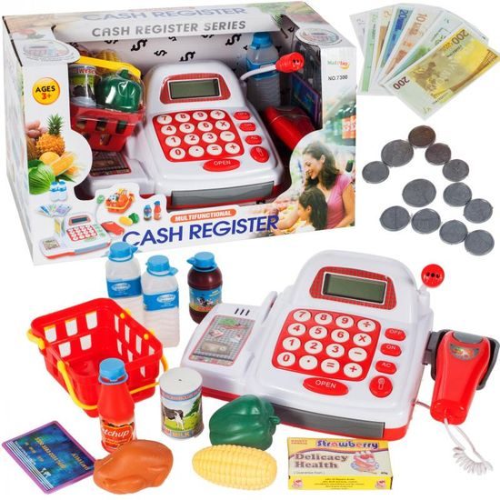 Dětská elektronická pokladna s LED displejem Happy Cash