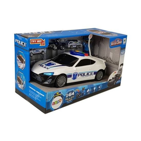 Rozkládací policejní autíčko se světlem, zvuky a autíčky Police Garage