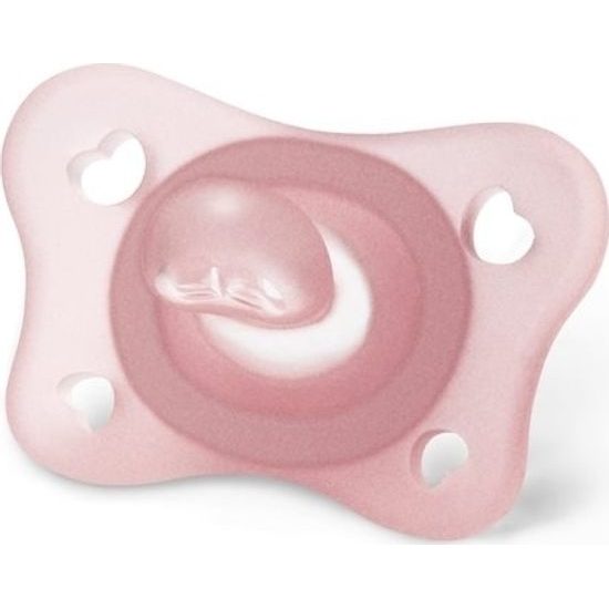 CHICCO Šidítko Physio Mini Soft celosilikonové 2-6m dívka 2 ks