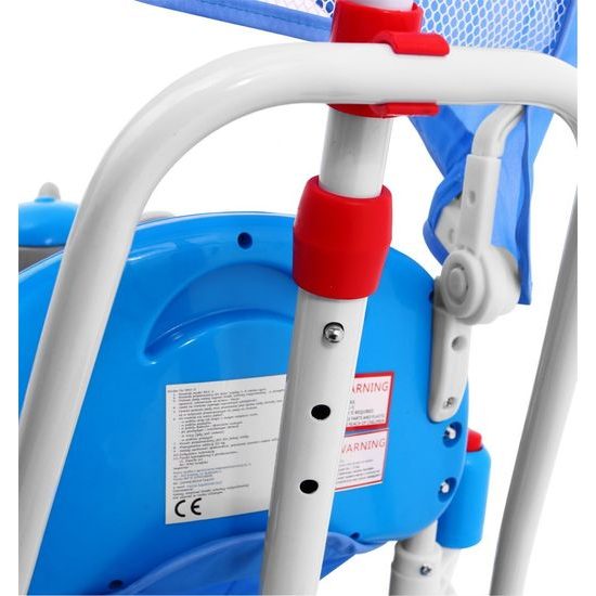 Dětská tříkolka s vodící tyčí Slon modrý