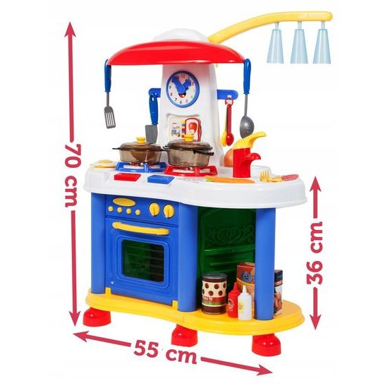 Dětská kuchyňka se zvuky, světlem a hodinami Clock Kitchen