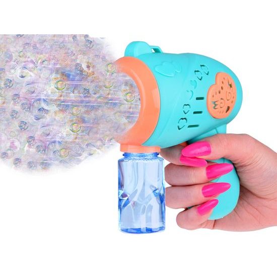 Bublifuk pistole na baterie Color Bubble - modrá