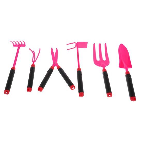 Sestava pro děti Malý zahradník s taškou a rukavicemi - růžová